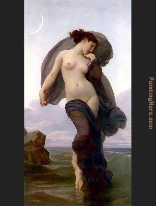 Evening Mood painting - William Bouguereau Evening Mood art painting